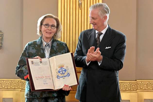 King And Queen Grant New Honorary Titles BRUSSELS, BELGIUM - NOVEMBER 18 : Mevrouw Claire TILLEKAERTS receives the tiltle of Baron. King Philippe receives the persons who have been granted a noble title or an honorary distinction for their achievements in their respective fields. This ceremony takes place at the Royal Palace in Brussels..on November 18, 2025 in Brussels, Belgium, 18 11 2025 Brussels Belgium  Copyright: xBertxVanxDenxBrouckex