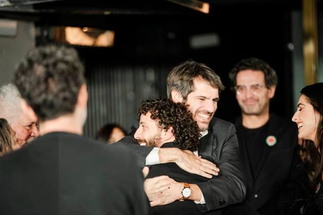 Premiere of La voz de Hind The Minister of Culture, Ernest Urtasun, greets the actors of the film during the red carpet of the film La voz de Hind, at the Palacio de la Prensa, on November 18, 2025, in Madrid Spain The film narrates the anguished wait of a six-year-old Palestinian girl, trapped in a car under fire in Gaza, while the Red Crescent tries to rescue her, trapped in a car under fire in Gaza, while the Red Crescent tries to rescue her The film focuses on the drama of the calls for help and the helplessness of those who try to help her, without showing explicit violence 18 NOVEMBER 2025 PREMIERE FILM PRESENTATION CINEMA GAZA Madrid Madrid Spain Copyright: xMateoxLanzuelax 7109904