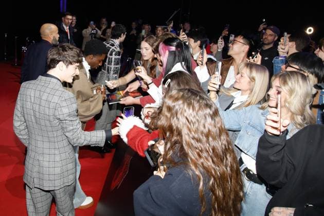 Premiere der Stranger Things Staffel 5 in Berlin Berlin, 18.11.2025 Caleb McLaughlin, Finn Wolfhard und Noah Schnapp bei der Premiere der Stranger Things Staffel 5 in Berlin Berlin Copyright: xMatthiasxGränzdörferx