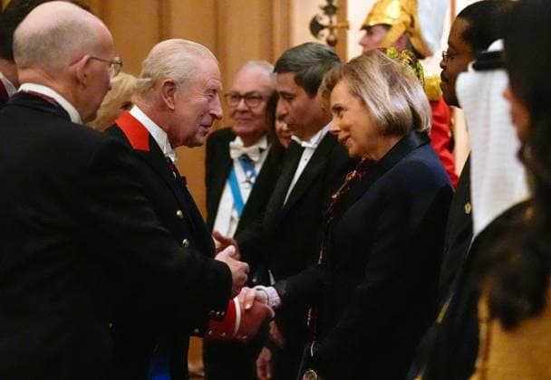 Diplomatic Corps reception at Windsor Castle, UK, 18 November 2025 King Charles III during the Diplomatic Corps reception at Windsor Castle, Berkshire. Picture date: Tuesday November 18, 2025., Credit:Andrew Matthews Avalon UK, London  Copyright: xAndrewxMatthewsx xAvalonx 1053184793