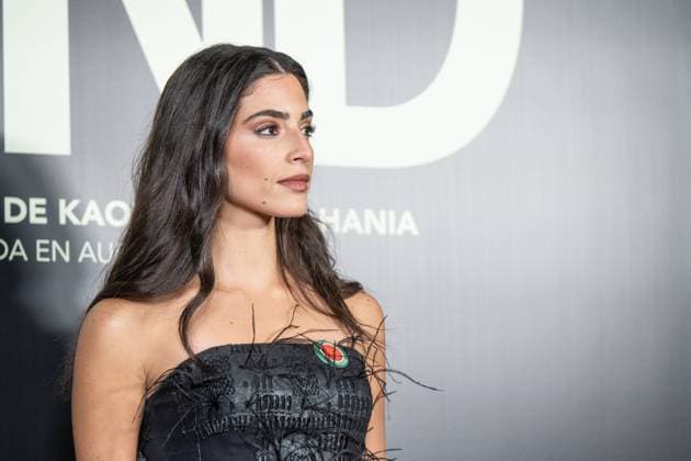 Premiere for the film La Voz de Hind , in Madrid, Spain - 18 Nov 2025 Saja Kilani poses during the premiere for the film La Voz de Hind , at the Palacio de la Prensa, in Madrid. Madrid Spain Copyright: xAtilanoxGarciax xSOPAxImagesx photo00925