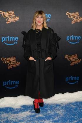 November 18, 2025, Rome, Italy: Michela Andreozzi attends the blu carpet of movie Natale senza Babbo at Cinema Adriano. Rome Italy - ZUMAs197 20251118_aaa_s197_145 Copyright: xMarioxCartellix