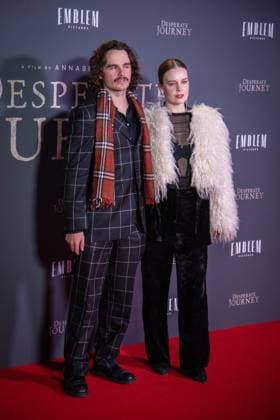 November 18, 2025, London, United Kingdom: Guests attend the London Premiere of Desperate Journey at Odeon Luxe Leicester Square. London United Kingdom - ZUMAs197 20251118_aaa_s197_212 Copyright: xLoredanaxSangiulianox