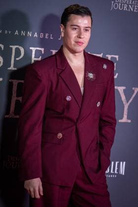 November 18, 2025, London, United Kingdom: Aiden London attends the London Premiere of Desperate Journey at Odeon Luxe Leicester Square. London United Kingdom - ZUMAs197 20251118_aaa_s197_282 Copyright: xLoredanaxSangiulianox