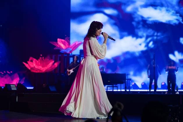 November 18, 2025, Eboli, Italy: Elisa Toffoli aka Elisa performs live at Palasele duirng the Palasport Live 2025 Tour. Eboli Italy - ZUMAs197 20251118_aaa_s197_378 Copyright: xAndreaxGulx