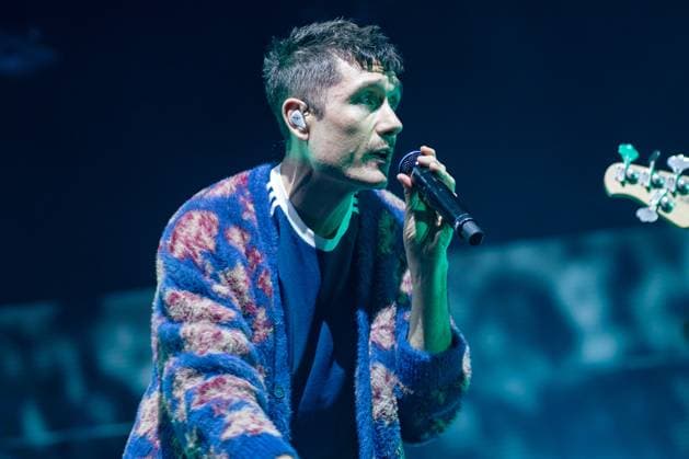 Dan Smith of Bastille seen performing live on stage during their UK tour. Bastille Performed at London O2 Arena UK as the last night of their From All Sides Songs from the First 15 years, UK Tour on 18th November 2025 Bastille are Dan Smith, Will Farquarson, Kyle Simmons and Chris Wood, The Band Bastille was also joined by guest touring musicians. London United Kingdom Copyright: xBonniexBritainx xSOPAxImagesx BAS09388
