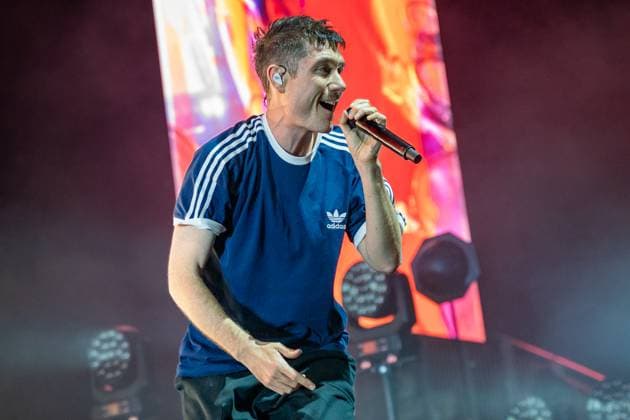 Dan Smith of Bastille seen performing live on stage during their UK tour. Bastille Performed at London O2 Arena UK as the last night of their From All Sides Songs from the First 15 years, UK Tour on 18th November 2025 Bastille are Dan Smith, Will Farquarson, Kyle Simmons and Chris Wood, The Band Bastille was also joined by guest touring musicians. London United Kingdom Copyright: xBonniexBritainx xSOPAxImagesx BAS09663