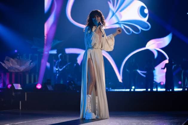 November 18, 2025, Eboli, Italy: Elisa Toffoli aka Elisa performs live at Palasele duirng the Palasport Live 2025 Tour. Eboli Italy - ZUMAs197 20251118_aaa_s197_407 Copyright: xAndreaxGulx