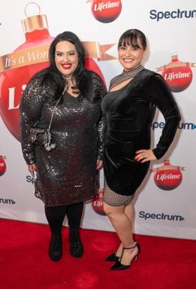 November 18, 2025, Bronx, New York, USA: Consuela Rodriguez and Diana Jaramillo of Blue Star Wives attend Lifetime Celebrates Annual It s a Wonderful Lifetime Holiday Movie Slate at Overlook at Winter Village Bryant Park in New York, NY on November 18, 2025 Bronx USA - ZUMAr339 20251118_znp_r339_017 Copyright: xLevxRadinx