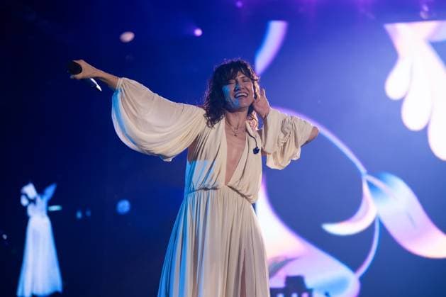 November 18, 2025, Eboli, Italy: Elisa Toffoli aka Elisa performs live at Palasele duirng the Palasport Live 2025 Tour. Eboli Italy - ZUMAs197 20251118_aaa_s197_403 Copyright: xAndreaxGulx