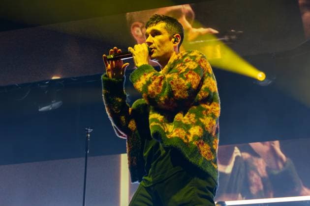 November 18, 2025, London, United Kingdom: Dan Smith of Bastille seen performing live on stage during their UK tour. Bastille Performed at London O2 Arena UK as the last night of their From All Sides Songs from the First 15 years, UK Tour on 18th November 2025.Bastille are Dan Smith, Will Farquarson, Kyle Simmons and Chris Wood, The Band Bastille was also joined by guest touring musicians. London United Kingdom - ZUMAs197 20251118_aaa_s197_428 Copyright: xBonniexBritainx
