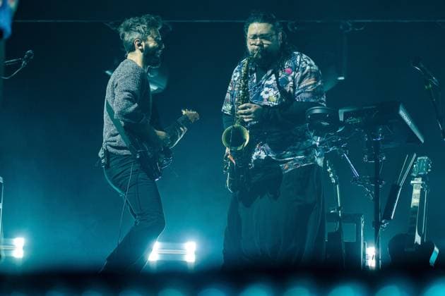 November 18, 2025, London, United Kingdom: Guest musicians who joined the band Bastille on stage perform live. Bastille Performed at London O2 Arena UK as the last night of their From All Sides Songs from the First 15 years, UK Tour on 18th November 2025.Bastille are Dan Smith, Will Farquarson, Kyle Simmons and Chris Wood, The Band Bastille was also joined by guest touring musicians. London United Kingdom - ZUMAs197 20251118_aaa_s197_449 Copyright: xBonniexBritainx