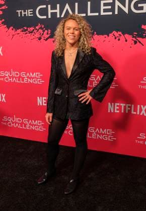 November 18, 2025, Hollywood, California, USA: Venessa Clements on the red carpet of the Netflix Squid Game: The Challenge Finale on Tuesday, November 18, 2025 at the Egyptian Theatre in Hollywood, California. JAVIER ROJAS PI Hollywood USA - ZUMAp124 20251118_zaa_p124_035 Copyright: xJavierxRojasx