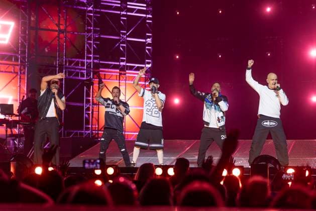 Five perform at Co-Op Live Boyband Five (5ive) performs as part of their Keep On Movin Tour at Co-Op Live, Manchester, England, 18th November 2025, Credit:Mike Gray Avalon  Copyright: xMikexGrayx xAvalonx 1053196552