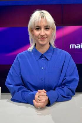 Victoria Reichelt in der ARD-Talkshow maischberger im Studio Berlin Adlershof. Berlin, 18.11.2025