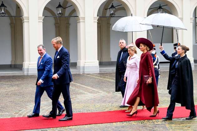 19-11-2025 Palace Queen Maxima and King Willem-Alexander during a meeting with Grand Duke Guillaume and Grand Duchess Stephanie of Luxembourg at palace Noordeinde in The Hague. Â  Copyright: xPPEx
