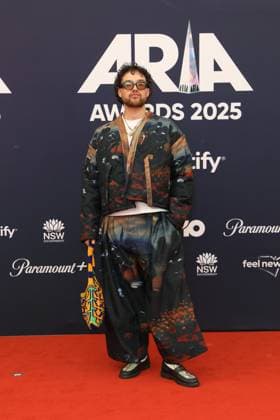 November 19, 2025: BOY SODA attends the 2025 ARIA Awards at the Hordern Pavilion on November 19, 2025 in Sydney, NSW Australia - ZUMAa155 20251119_aaa_a155_082 Copyright: xChristopherxKhouryx