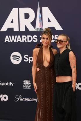 November 19, 2025: CHRISHELL STAUSE and G-FLIP attends the 2025 ARIA Awards at the Hordern Pavilion on November 19, 2025 in Sydney, NSW Australia - ZUMAa155 20251119_aaa_a155_120 Copyright: xChristopherxKhouryx