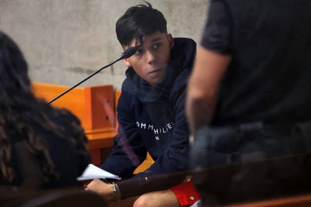 Santiago November 19, 2025 Formalization hearing of urban singer Jeremias Tobar Llevul Jere Klein at the Javier Torres Justice Center Aton Chile, Santiago Chile Aton Chile Aton 1104237  Copyright: JAVIERxTORRES ATONxCHILE