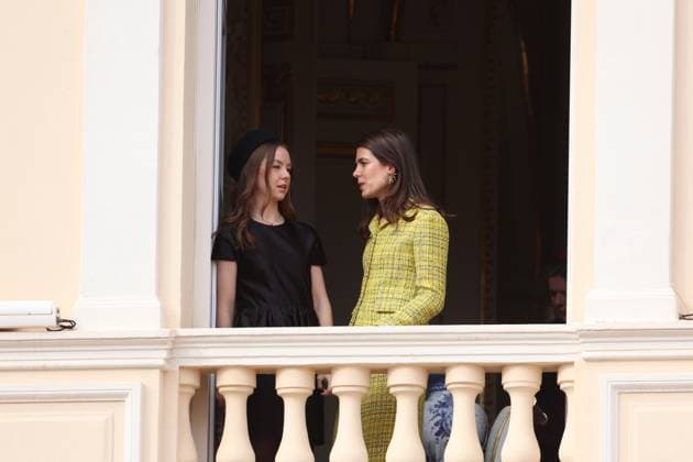 Balcony Palace during the Monaco National Day Celebrations NO TABLOIDS WEB & PRINT, BILDZEITUNG OUT, BILD.DE OUT, NO DAILY MAIL, NO DAILY MAIL GROUP, NO VOICI, NO CLOSER, NO PUBLIC Princess Charlotte, Princess Stephanie, Caroline, of Monaco,Andrea Casiraghi, Tatiana Santo Domingo ,Pierre Casiraghi, Beatrice Borromeo ,Louis Ducruet at the Balcony Palace during the Monaco National Day Celebrations, on November 19 TH 2025 Copyright: xFabricexChasseryx