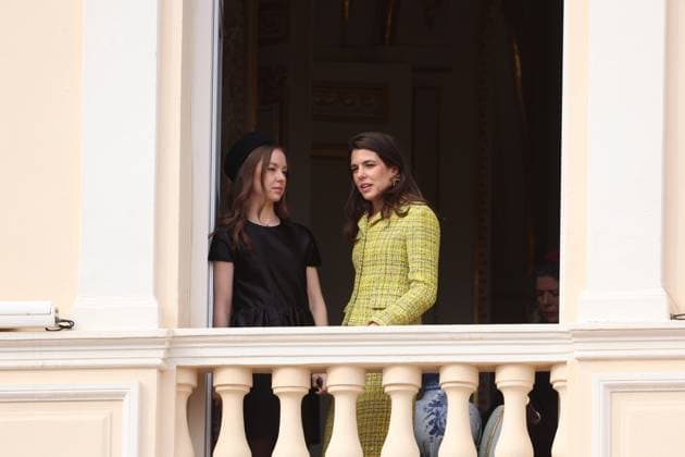 Balcony Palace during the Monaco National Day Celebrations NO TABLOIDS WEB & PRINT, BILDZEITUNG OUT, BILD.DE OUT, NO DAILY MAIL, NO DAILY MAIL GROUP, NO VOICI, NO CLOSER, NO PUBLIC Princess Charlotte, Princess Stephanie, Caroline, of Monaco,Andrea Casiraghi, Tatiana Santo Domingo ,Pierre Casiraghi, Beatrice Borromeo ,Louis Ducruet at the Balcony Palace during the Monaco National Day Celebrations, on November 19 TH 2025 Copyright: xFabricexChasseryx