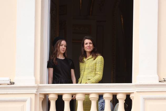 Balcony Palace during the Monaco National Day Celebrations NO TABLOIDS WEB & PRINT, BILDZEITUNG OUT, BILD.DE OUT, NO DAILY MAIL, NO DAILY MAIL GROUP, NO VOICI, NO CLOSER, NO PUBLIC Princess Charlotte, Princess Stephanie, Caroline, of Monaco,Andrea Casiraghi, Tatiana Santo Domingo ,Pierre Casiraghi, Beatrice Borromeo ,Louis Ducruet at the Balcony Palace during the Monaco National Day Celebrations, on November 19 TH 2025 Copyright: xFabricexChasseryx