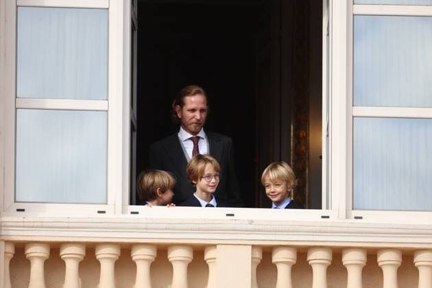 Balcony Palace during the Monaco National Day Celebrations NO TABLOIDS WEB & PRINT, BILDZEITUNG OUT, BILD.DE OUT, NO DAILY MAIL, NO DAILY MAIL GROUP, NO VOICI, NO CLOSER, NO PUBLIC Princess Charlotte, Princess Stephanie, Caroline, of Monaco,Andrea Casiraghi, Tatiana Santo Domingo ,Pierre Casiraghi, Beatrice Borromeo ,Louis Ducruet at the Balcony Palace during the Monaco National Day Celebrations, on November 19 TH 2025 Copyright: xFabricexChasseryx