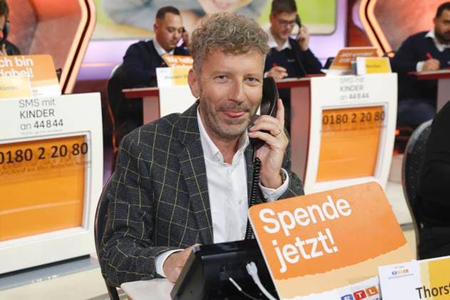 Thorsten Schorn beim 30. RTL-Spendenmarathon 2025 im Studio 8 der EMG Studios. Hürth, 20.11.2025