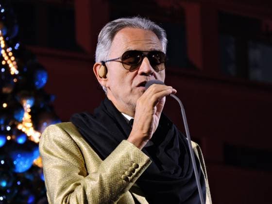 RECORD DATE NOT STATED Christmas concert for a good cause. Sao Paulo (SP), 11 20 2025 - Music Concert Christmas - Tenor Andrea Bocelli sings at the Christmas for Good concert in Charles Miller Square in Sao Paulo. The event also included the inauguration of the 21-meter-high Christmas tree at Pacaembu Stadium. (Foto: Leandro Chemalle Thenews2 imago images) Christmas concert for a good cause.  Copyright: xLeandroxChemallex