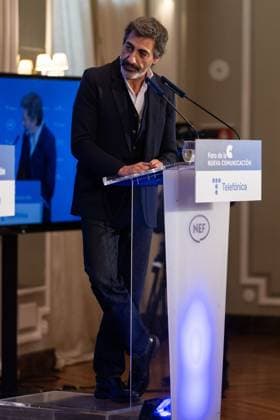 November 21, 2025, Madrid, Madrid, Spain: To believe that a novel is bad just because it is popular is disrespectful to the public, said JUAN DEL VAL, winner of the 2025 Planeta Prize, referring to the controversy surrounding his award in one of the most important literary competitions in the Spanish-speaking world. Madrid Spain - ZUMAl221 20251121_zip_l221_011 Copyright: xIgnacioxLopezxIsasmendix