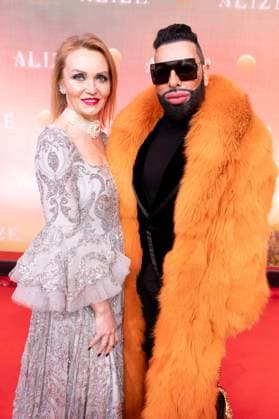 AlizŽ, Weltpremiere im Theater am Potsdamer Platz, Berlin, 20.11.2025 Tatiana Makarova und Harald Glööckler bei der Cirque du Soleil AlizŽ Weltpremiere im Berliner Theater am Potsdamer Platz am 20.11.2025. Berlin Theater am Potsdamer Platz Copyright: xJensxFinkex