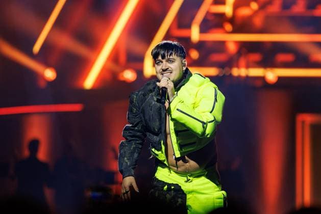 The Netherlands, 2025-11-20 20:20:51 NLD Amsterdam 20251120 - 5th edition of the Great Eurovision Song Contest in Ziggo DomeIn the photo: Käärijä (Jere Pöyhönen)  Copyright: xx x