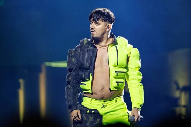The Netherlands, 2025-11-20 20:21:56 NLD Amsterdam 20251120 - 5th edition of the Great Eurovision Song Contest in Ziggo DomeIn the photo: Käärijä (Jere Pöyhönen)  Copyright: xx x