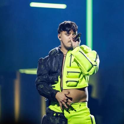 The Netherlands, 2025-11-20 20:21:58 NLD Amsterdam 20251120 - 5th edition of the Great Eurovision Song Contest in Ziggo DomeIn the photo: Käärijä (Jere Pöyhönen)  Copyright: xx x