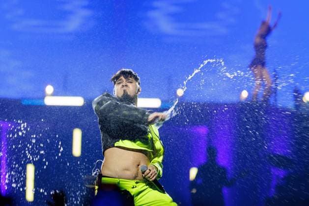 The Netherlands, 2025-11-20 20:23:04 NLD Amsterdam 20251120 - 5th edition of the Great Eurovision Song Contest in Ziggo DomeIn the photo: Käärijä (Jere Pöyhönen)  Copyright: xx x