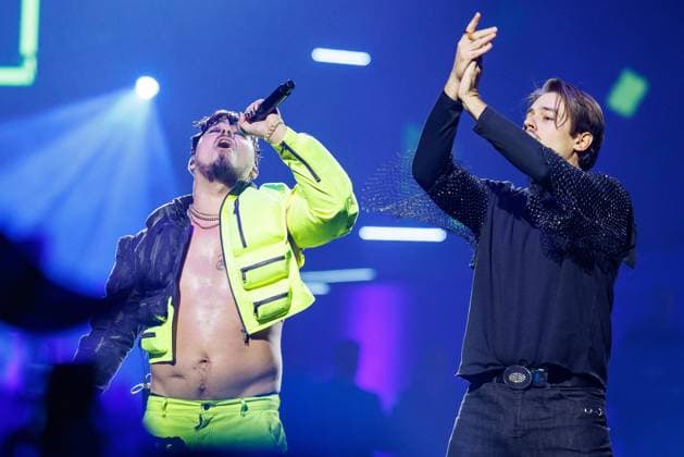 The Netherlands, 2025-11-20 20:23:54 NLD Amsterdam 20251120 - 5th edition of the Great Eurovision Song Contest in Ziggo DomeIn the photo: Käärijä (Jere Pöyhönen)  Copyright: xx x