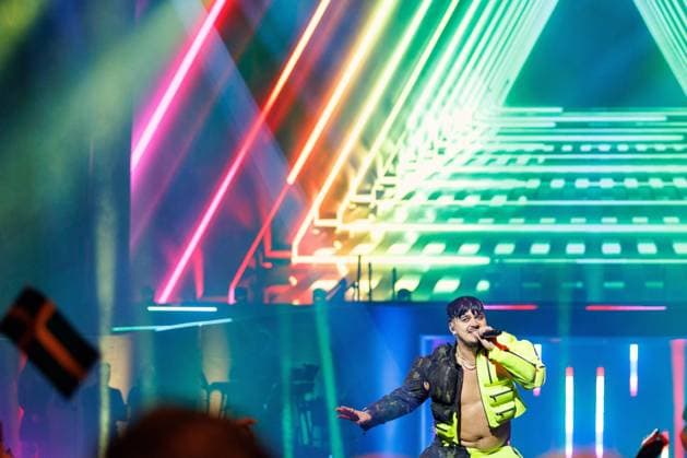The Netherlands, 2025-11-20 20:24:13 NLD Amsterdam 20251120 - 5th edition of the Great Eurovision Song Contest in Ziggo DomeIn the photo: Käärijä (Jere Pöyhönen)  Copyright: xx x