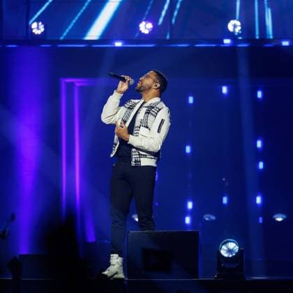 The Netherlands, 2025-11-20 20:52:12 NLD Amsterdam 20251120 - 5th edition of the Big Song Festival in Ziggo DomePictured: Cesar Sampson  Copyright: xx x