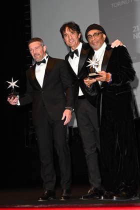 Turin Film Festival 2025, Opening Night - Awards Ceremony. Pictured: Spike Lee, Antonio Banderas, Giulio Base  Copyright: xManuelexMangiarottix xipa-agency.netx xMangiarottix xD avanzox IPA_Agency_IPA68226303