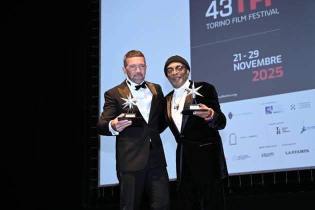 Turin Film Festival 2025, Opening Night - Awards Ceremony. Pictured: Spike Lee, Antonio Banderas  Copyright: xMaurizioxD Avanzox xipa-agency.netx xDxAvanzo xMangiarottix IPA_Agency_IPA68227503