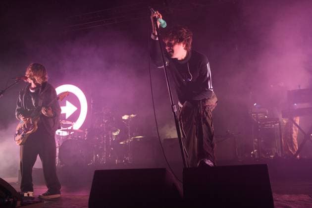 Royel Otis Perform at Brixton Academy, London (L-R) Royel Maddell and Otis Pavlovic of Australian indie pop duo Royal Otis performs on the first of three nights at Brixton Academy, London, England, UK on Friday 21 November 2025 as part of their Meet Me In The Car Tour., Credit:Justin Ng Avalon UK, England, London, Brixton Academy  Copyright: xJustinxNgx xAvalonx 1053812541