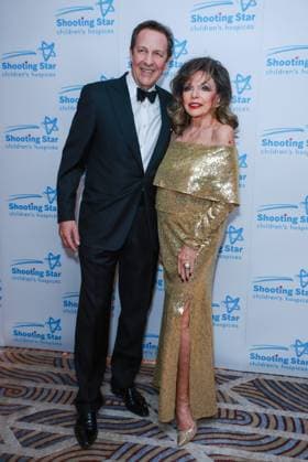 November 22, 2025, London, United Kingdom: Percy Gibson and Dame Joan Collins seen attending the Shooting Star Ball in aid of Shooting Star Children s Hospices at the Royal Lancaster Hotel. London United Kingdom - ZUMAs197 20251122_aaa_s197_281 Copyright: xBrettxCovex