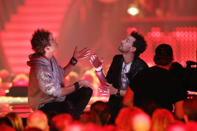 Die Giovanni Zarrella Show - Wir sagen Dankeschön Die Ehrlich Brothers (Deutsches Zauberkünstler-Duo bestehend aus den Brüdern Andreas Ehrlich und Chris Ehrlich. Die Giovanni Zarrella Show. ZDF-Live Sendung vom 22.11.2025 in der Baden-Arena Offenburg unter dem Motto Wir sagen Dankeschön. Offenburg, Baden-Württemberg, Deutschland.