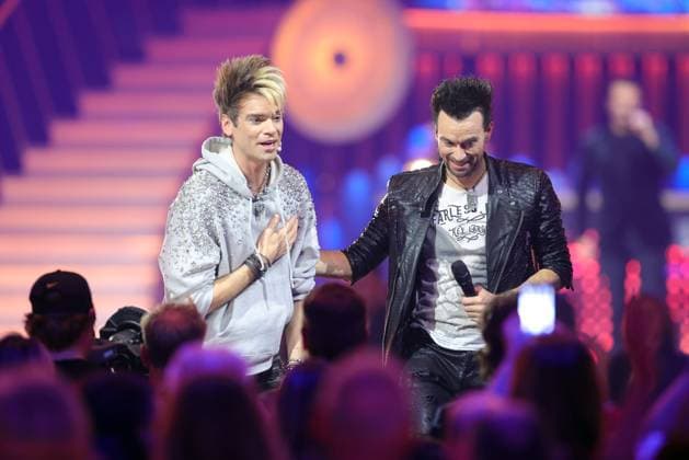 Die Giovanni Zarrella Show - Wir sagen Dankeschön Die Ehrlich Brothers (Deutsches Zauberkünstler-Duo bestehend aus den Brüdern Andreas Ehrlich und Chris Ehrlich. Die Giovanni Zarrella Show. ZDF-Live Sendung vom 22.11.2025 in der Baden-Arena Offenburg unter dem Motto Wir sagen Dankeschön. Offenburg, Baden-Württemberg, Deutschland.