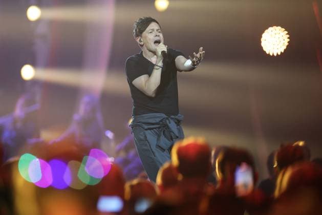Die Giovanni Zarrella Show - Wir sagen Dankeschön Michael Patrick Kelly (Irisch-US-amerikanischer Sänger, Musiker und Songwriter). Die Giovanni Zarrella Show. ZDF-Live Sendung vom 22.11.2025 in der Baden-Arena Offenburg unter dem Motto Wir sagen Dankeschön. Offenburg, Baden-Württemberg, Deutschland.
