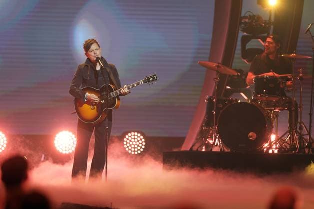 Die Giovanni Zarrella Show - Wir sagen Dankeschön Michael Patrick Kelly (Irisch-US-amerikanischer Sänger, Musiker und Songwriter). Die Giovanni Zarrella Show. ZDF-Live Sendung vom 22.11.2025 in der Baden-Arena Offenburg unter dem Motto Wir sagen Dankeschön. Offenburg, Baden-Württemberg, Deutschland.