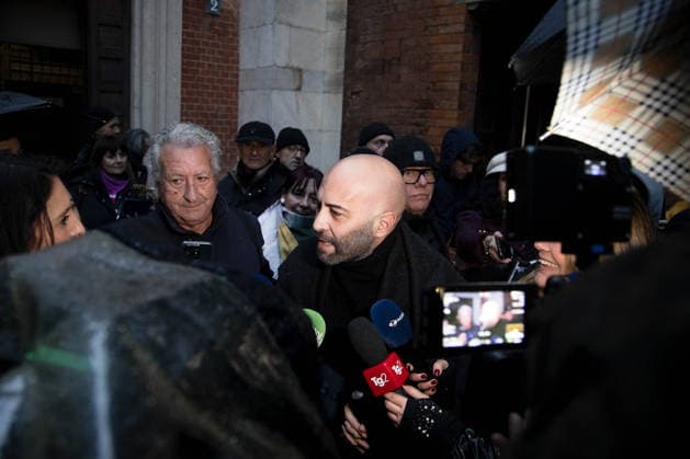 Milan, Ornella Vanoni s funeral in the church of San Marco in the Brera district. Pictured: Giuliano Sangiorgi  Copyright: xFrancescoxEnriquezx xipa-agency.netx xPoolxEmanuelexDexCarlixexFrancesx IPA_Agency_IPA68335860