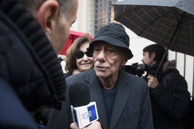 Milan, Ornella Vanoni s funeral in the church of San Marco in the Brera district. In the photo: Roberto Vecchioni.  Copyright: xFrancescoxEnriquezx xipa-agency.netx xPoolxEmanuelexDexCarlixexFrancesx IPA_Agency_IPA68336273