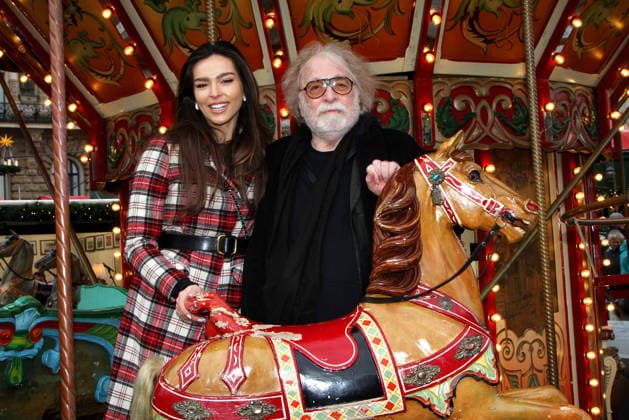 Lili Paul-Roncalli and Bernhard Paul during the Christmas Market Opening at Rathausmarkt on November 24, 2025 in Hamburg, Germany Roncalli Christmas Market Opening at Rathausmarkt in Hamburg, Germany