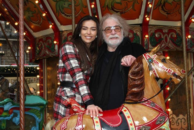 Lili Paul-Roncalli and Bernhard Paul during the Christmas Market Opening at Rathausmarkt on November 24, 2025 in Hamburg, Germany Roncalli Christmas Market Opening at Rathausmarkt in Hamburg, Germany